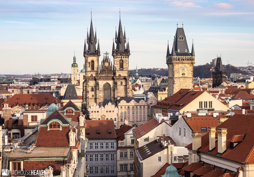 historic prague cityscape