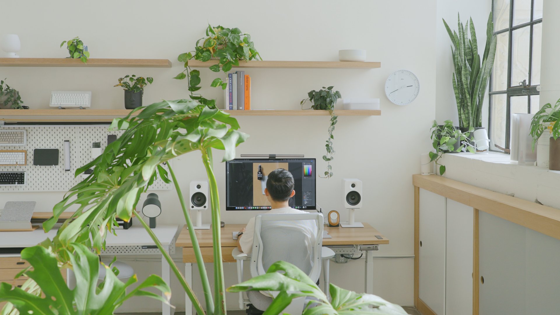 scenic workspace with natural light and minimal distractions