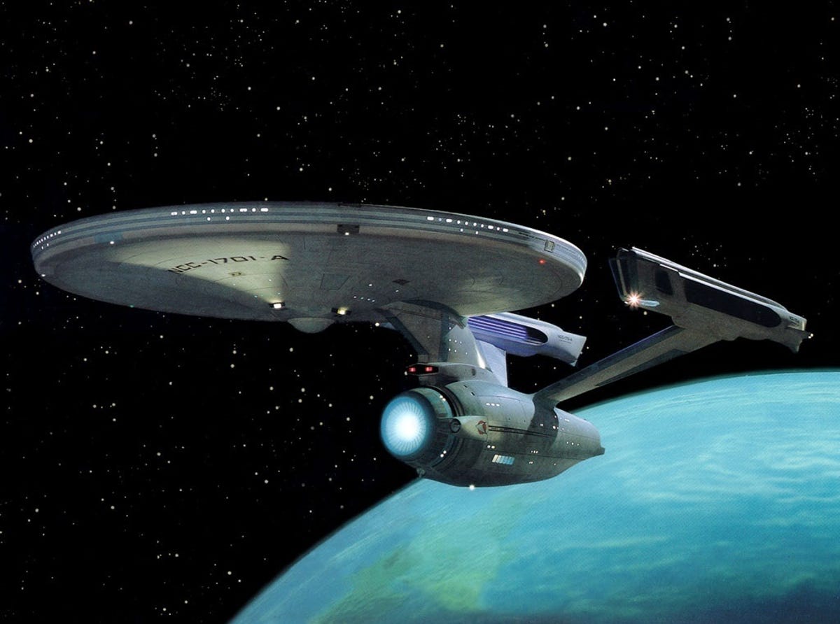 Starfleet ship in space