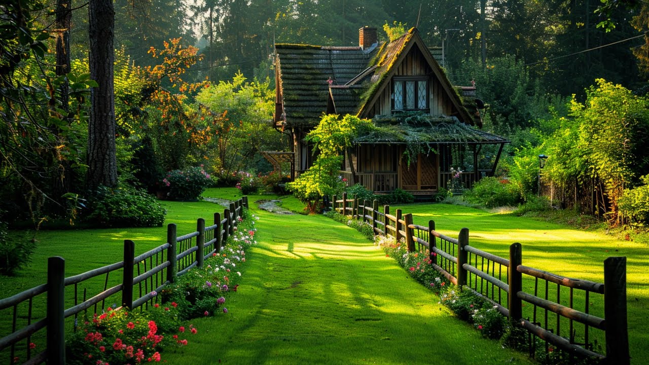 beautiful landscape farmhouse infield