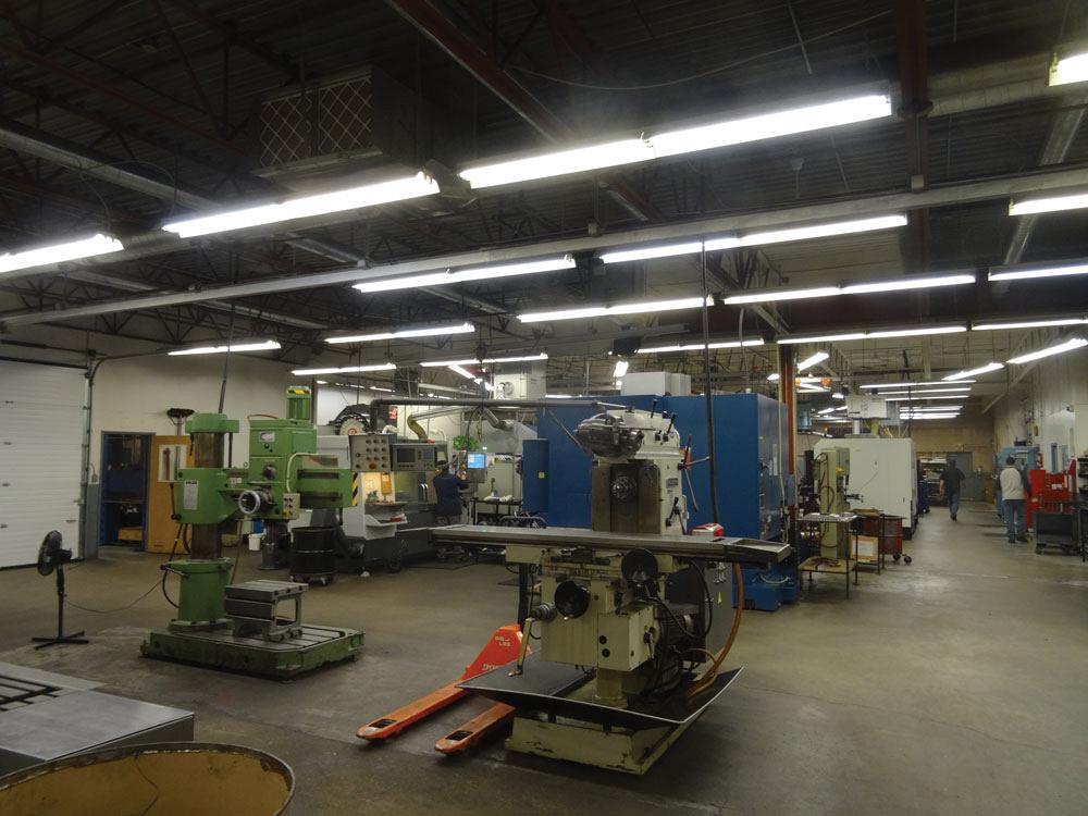 machining workshop production floor machines