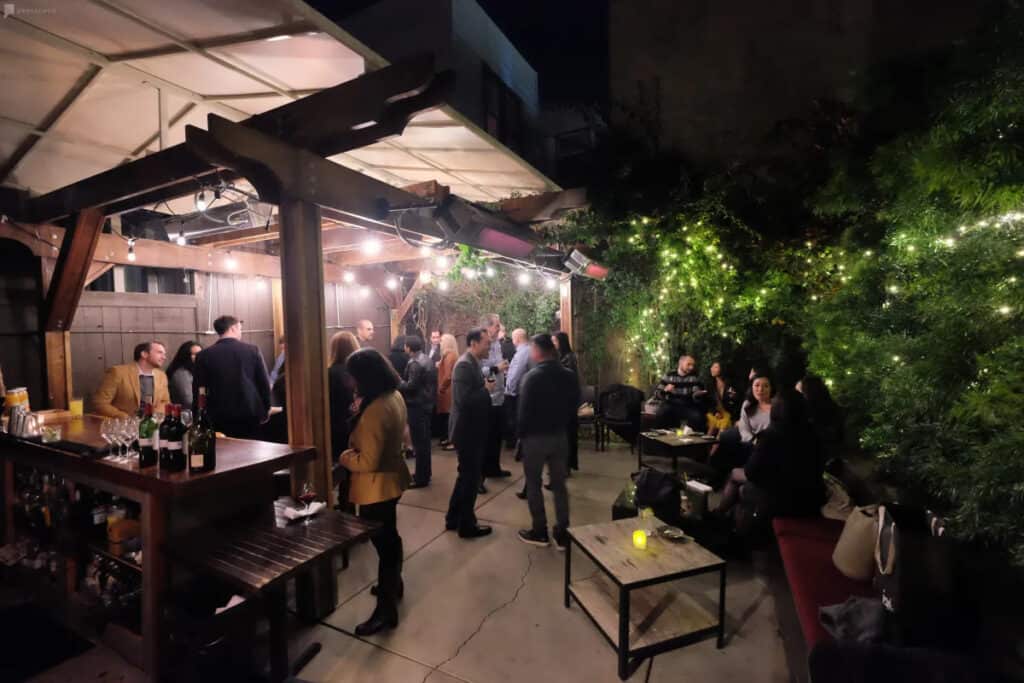 scenic professional networking meeting
