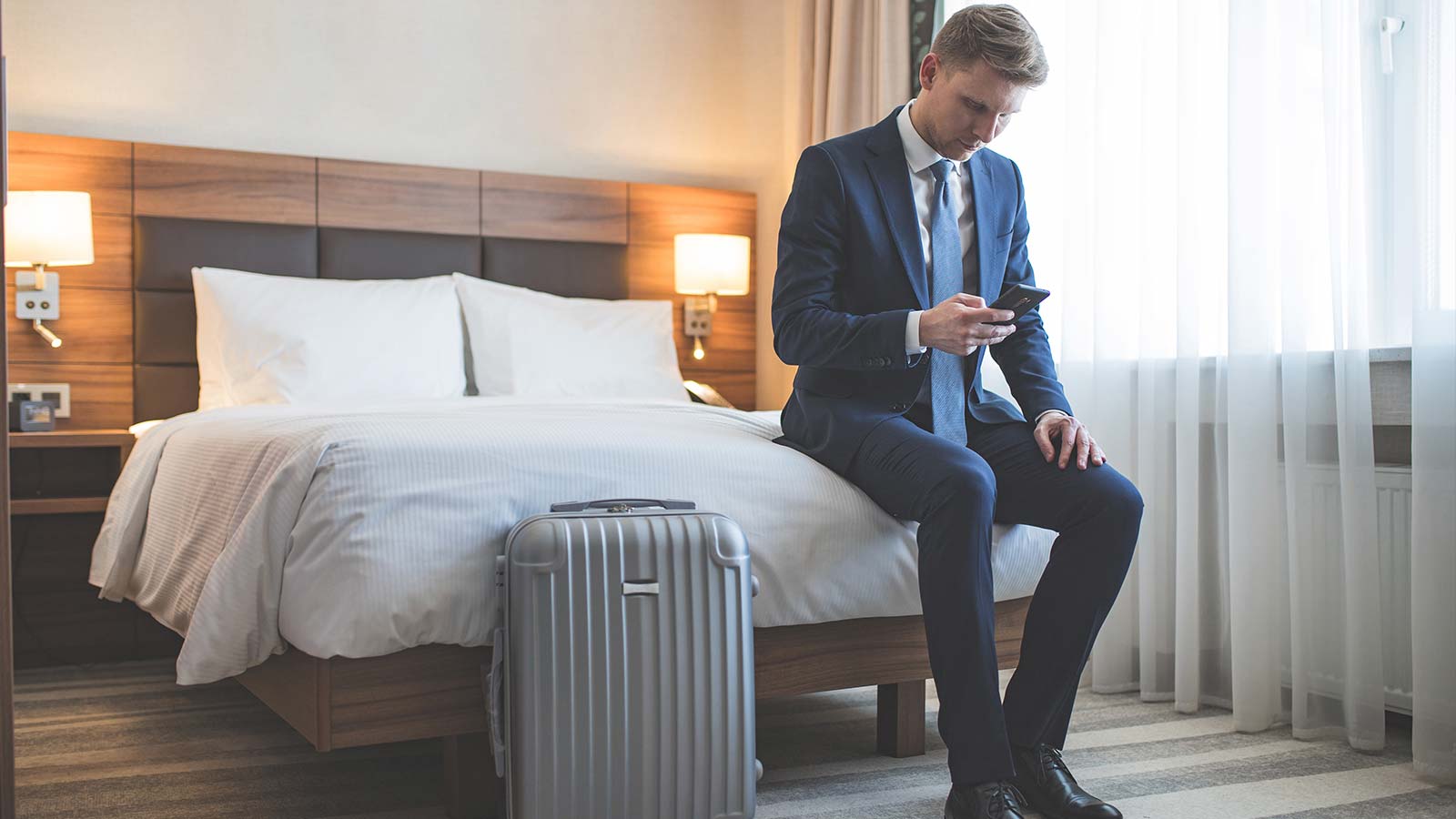 business travel hotel room