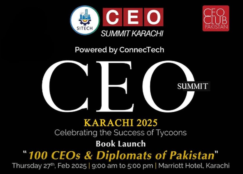 SITECH CEO Summit Karachi 2025 Poster