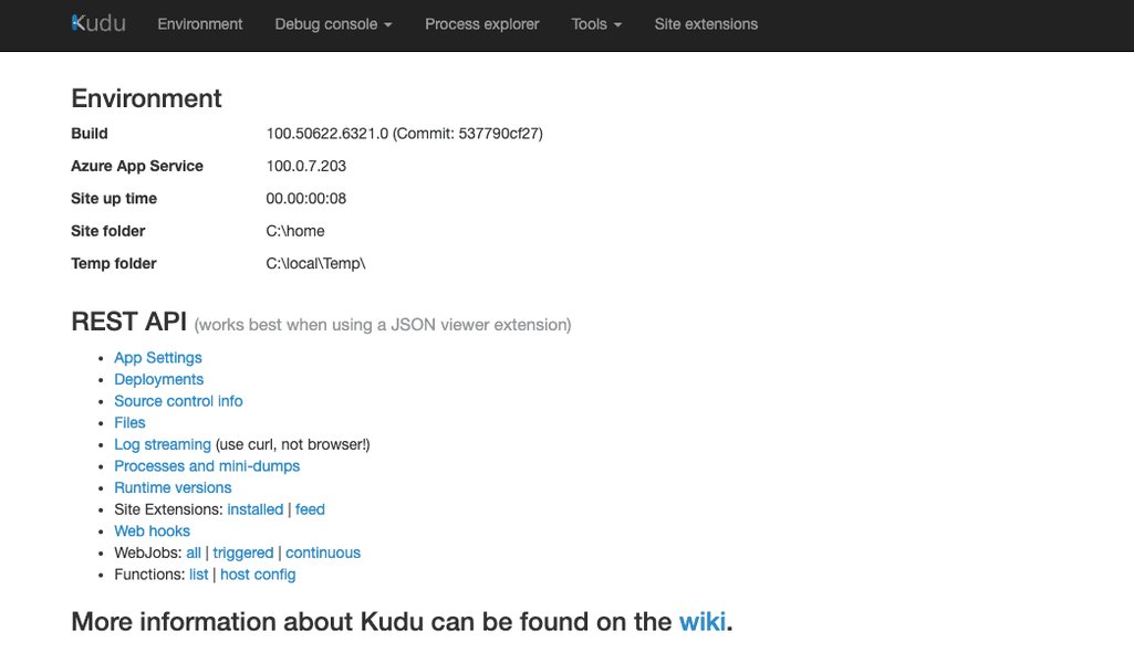 Dynatrace OneAgent site extension in Azure portal Kudu interface