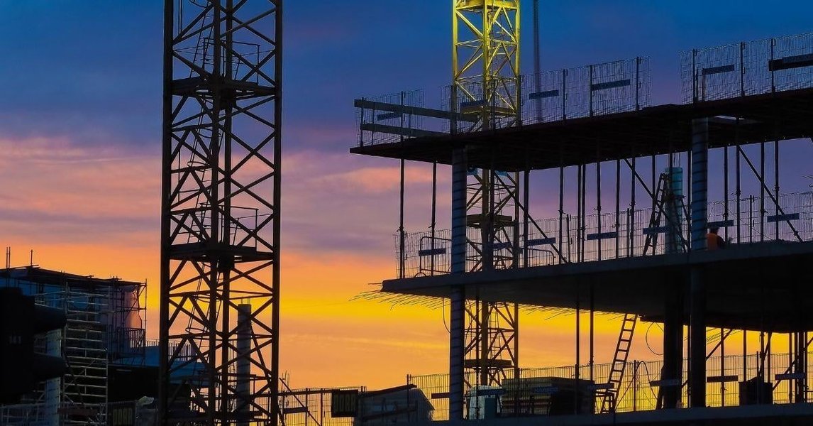 industrial construction site