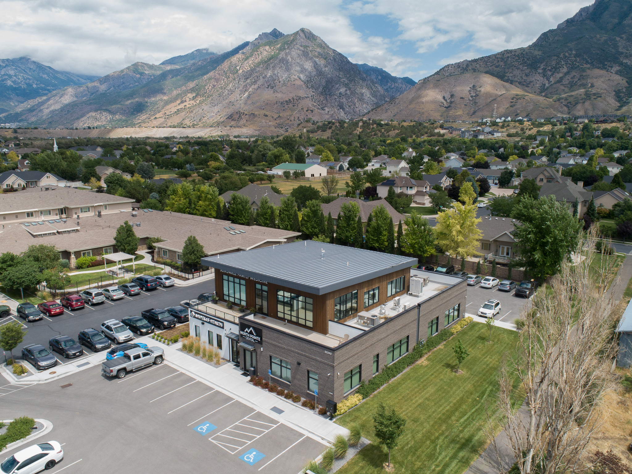 scenery of office building and engineering projects