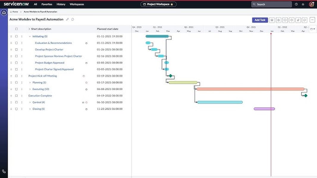 project management workspace