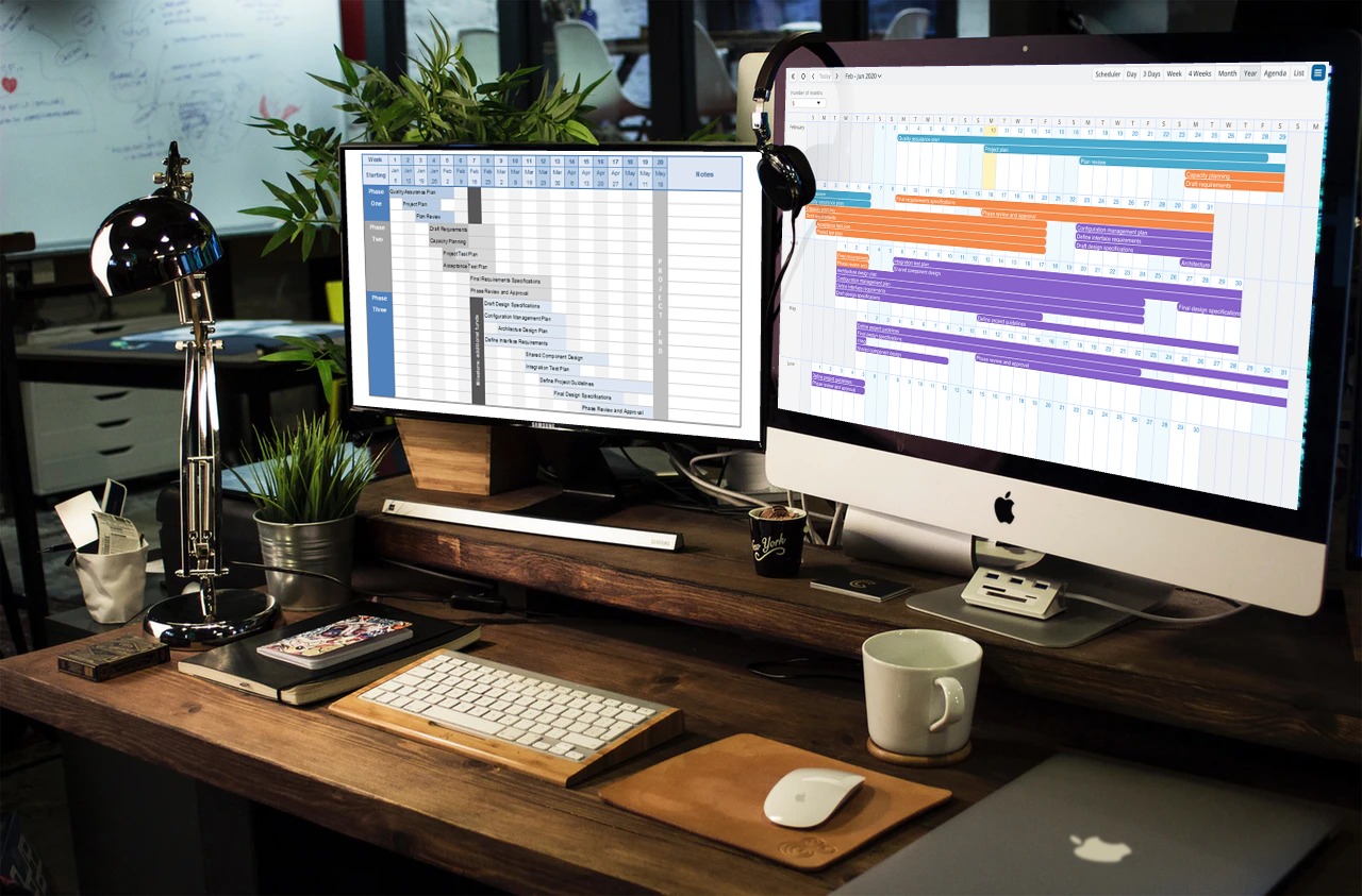 project planning tools and office setup