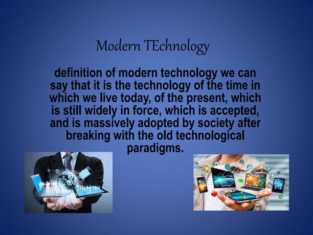 modern technology concept