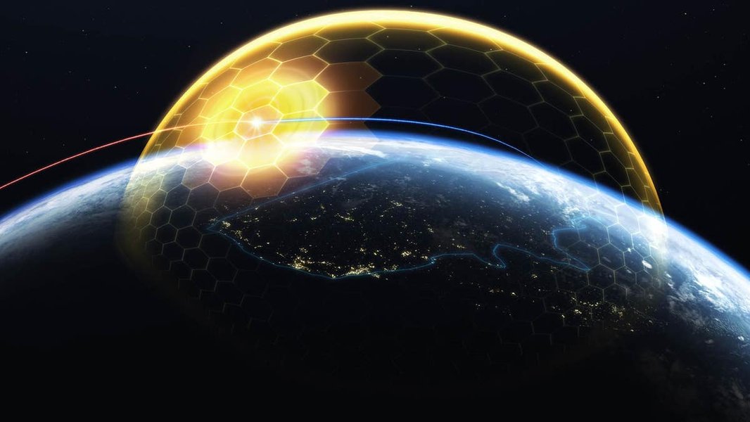 Conceptual image related to the Golden Dome missile defense proposal