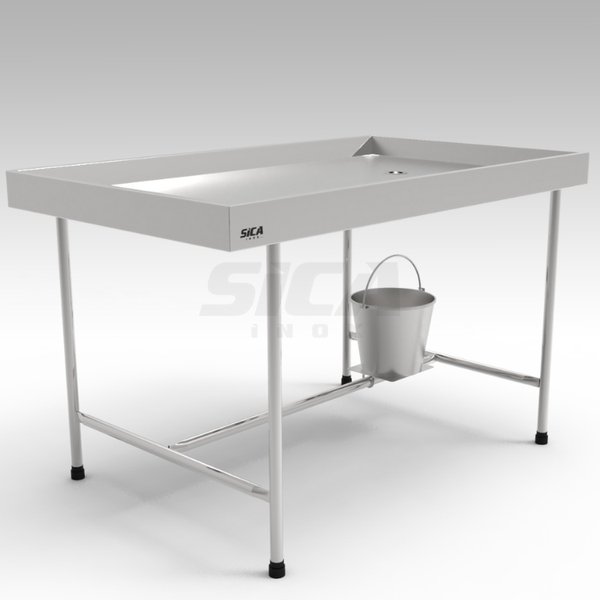 Mesa de necropsia veterinaria