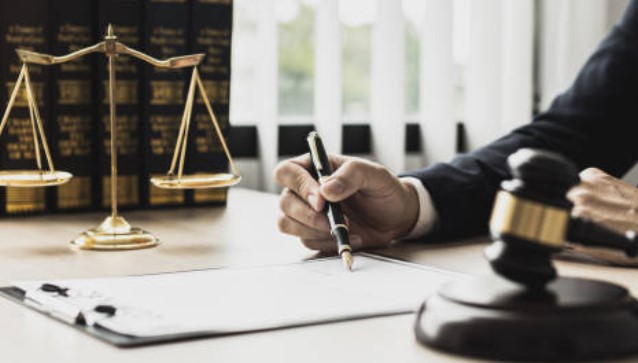 financial documents desk legal scales