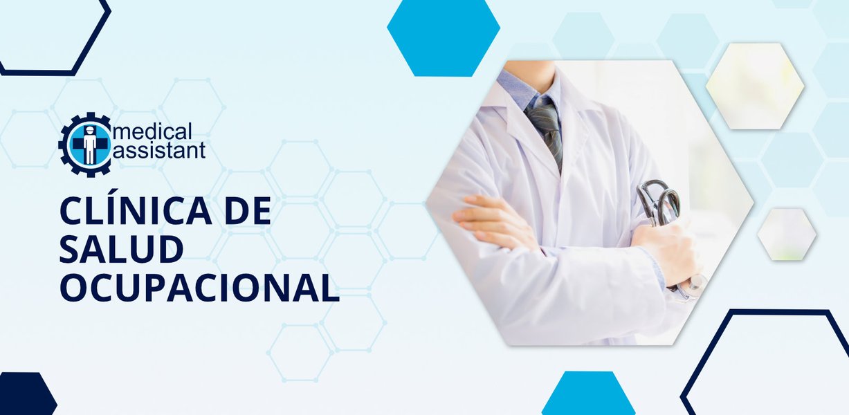 Personal médico en una clínica ocupacional