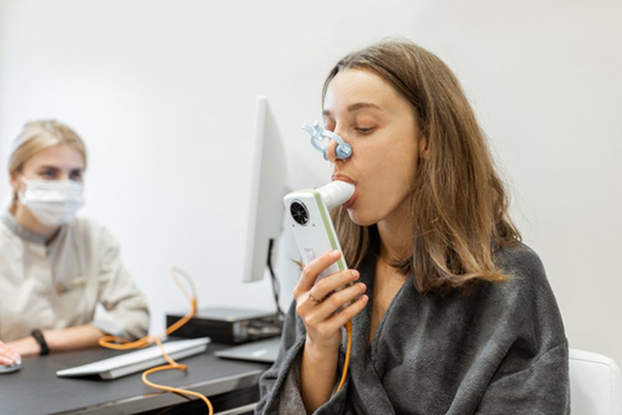 Realización de una espirometría