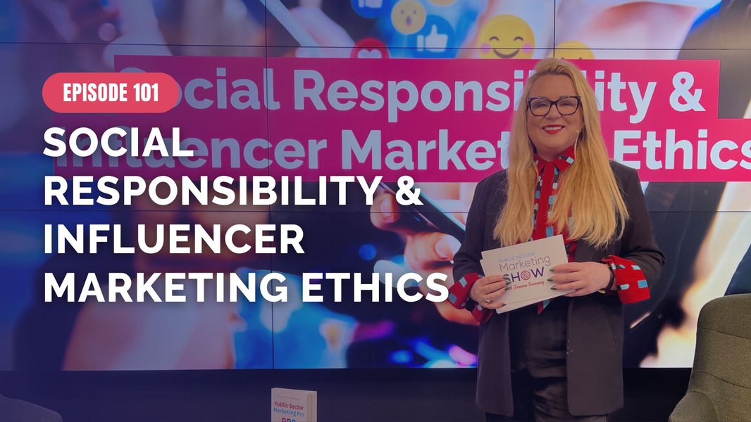 Graphic discussing social responsibility and influencer marketing ethics