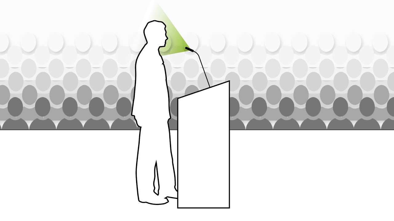 public speaking podium microphone