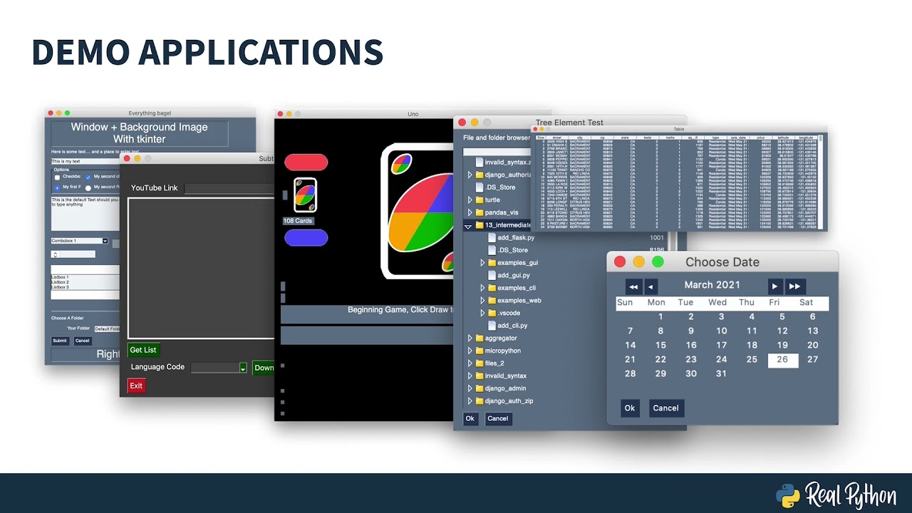 python gui development
