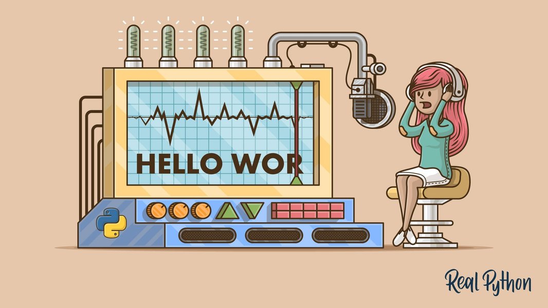 Python Speech Recognition Conceptual Image