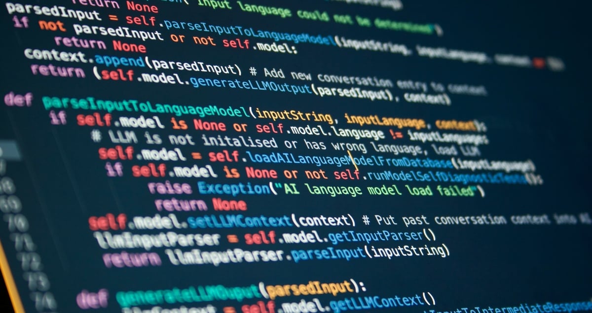 scenic view of computer code on monitor