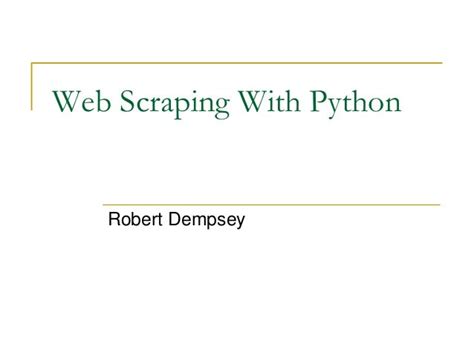 python web scraping code