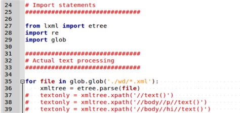 python lxml library usage