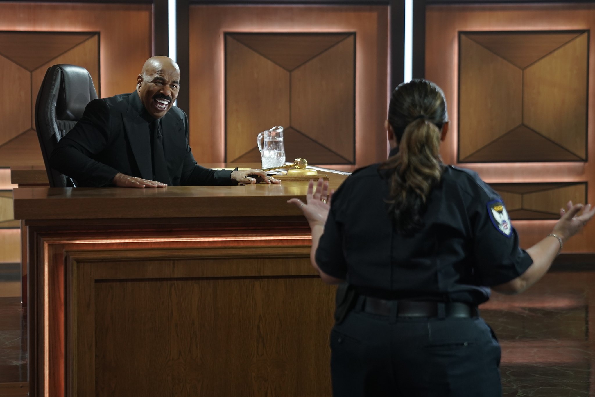 legal books and courtroom scenes