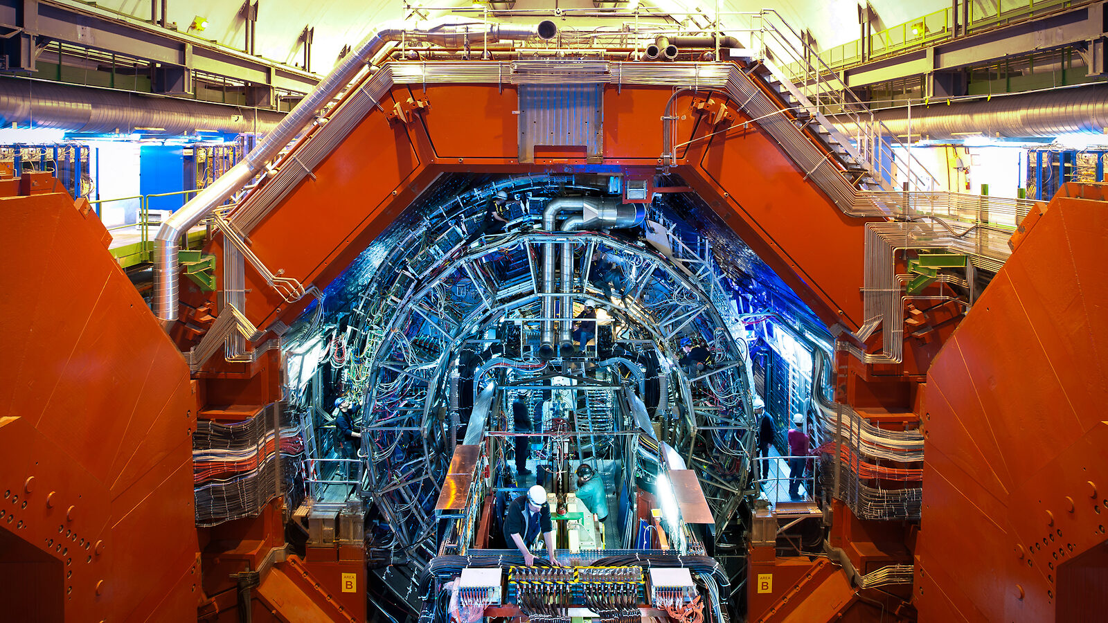 quantum computing laboratory, particle accelerator experiment