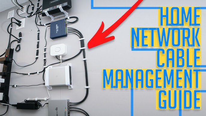 router managing network cabling