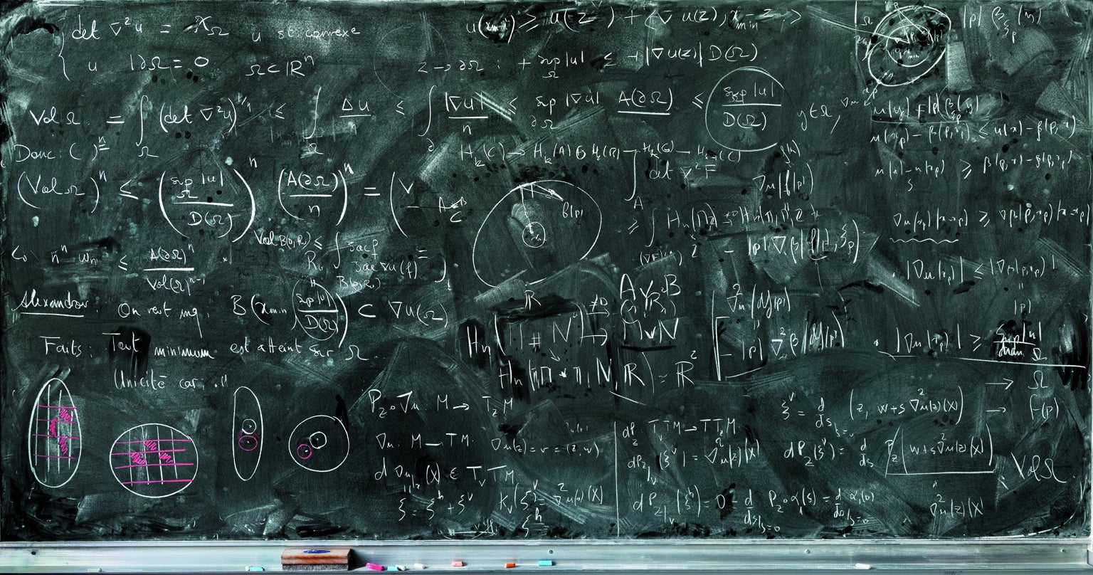 scenic chalkboard math
