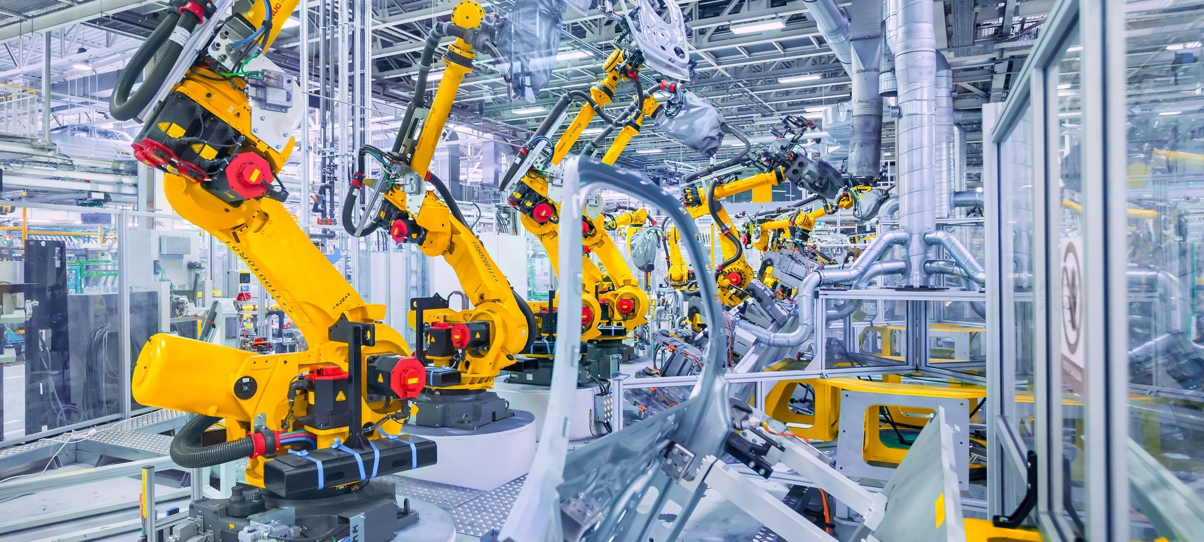 scenic view of technical design workshop and modern machinery