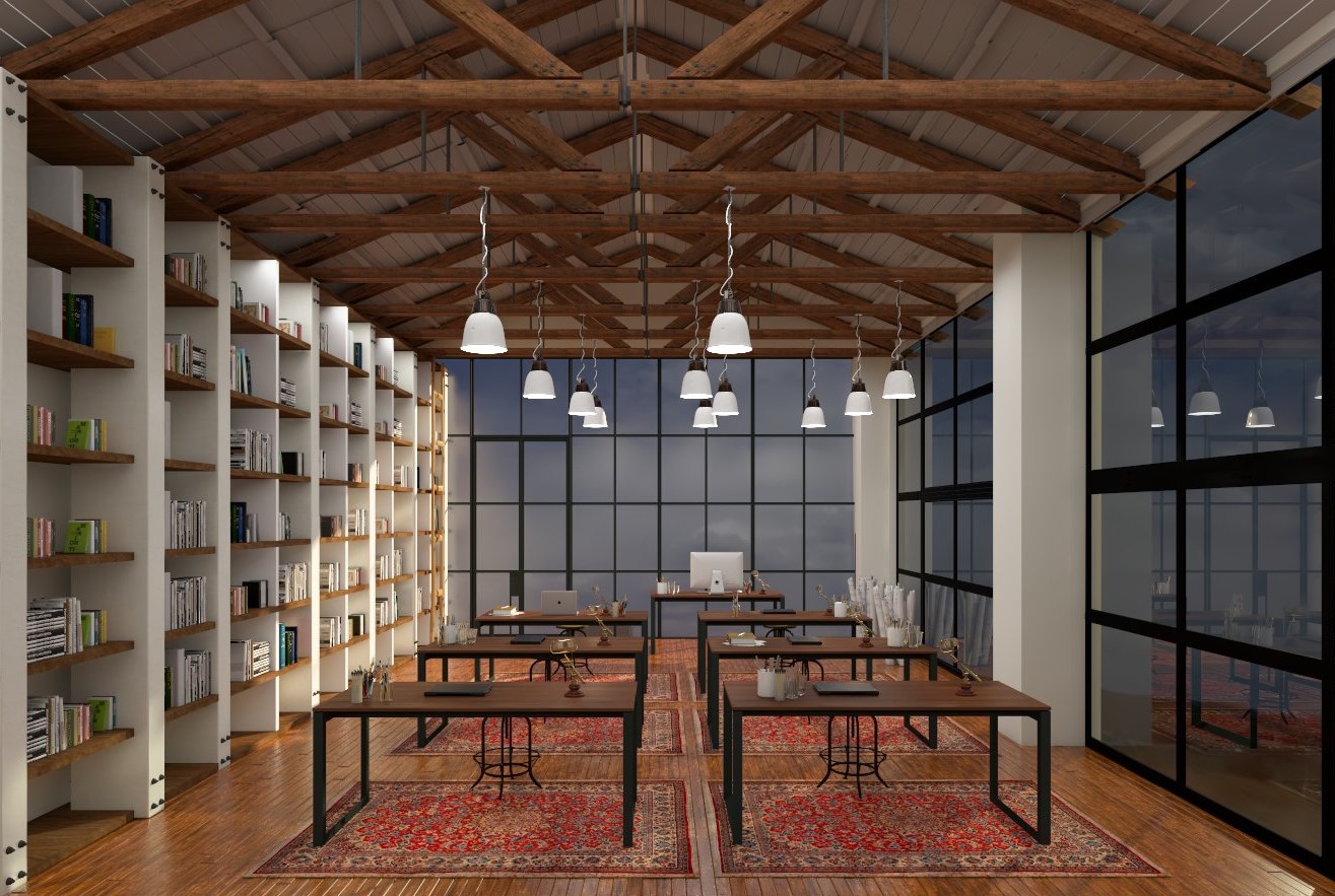 modern factory interior