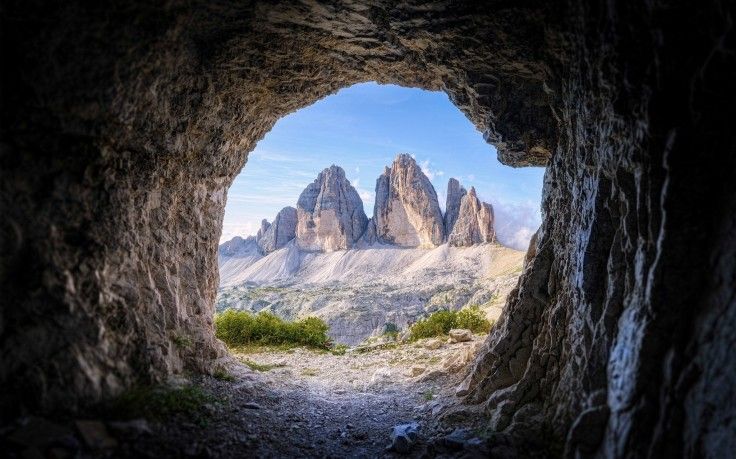 mountain cave landscape