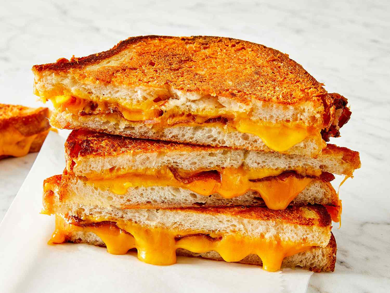 cheesy toasted bread with golden crust