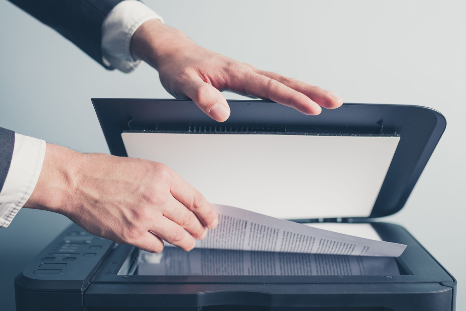 physical objects accounting documents in office
