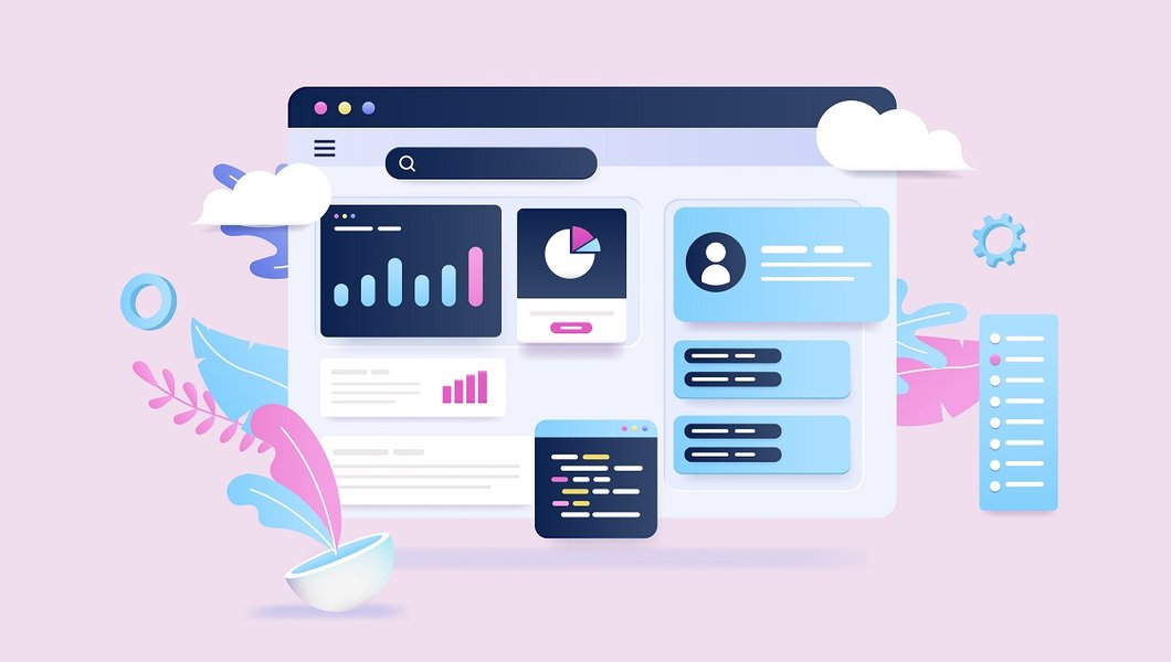 Illustration representing various React UI component libraries