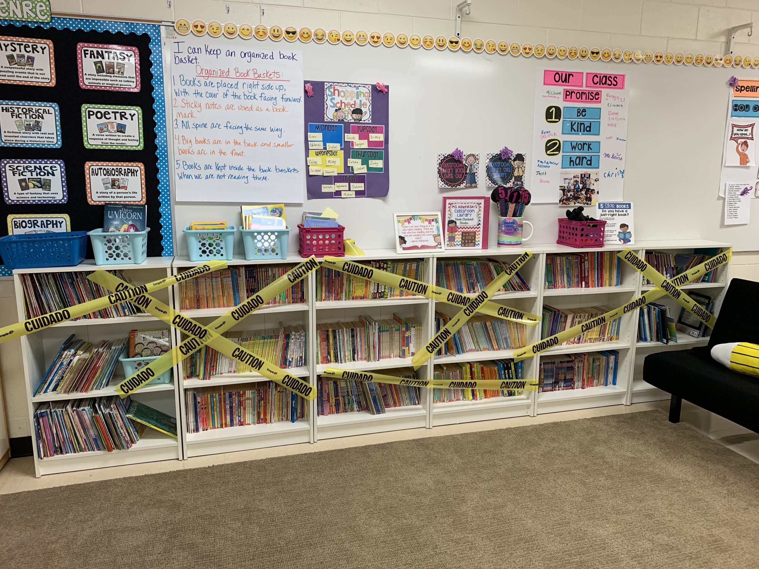 school reading classroom elements