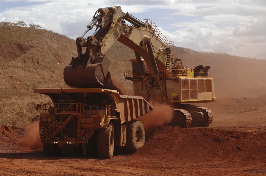 Various pieces of mining equipment