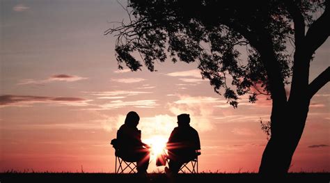 couple talking outdoors