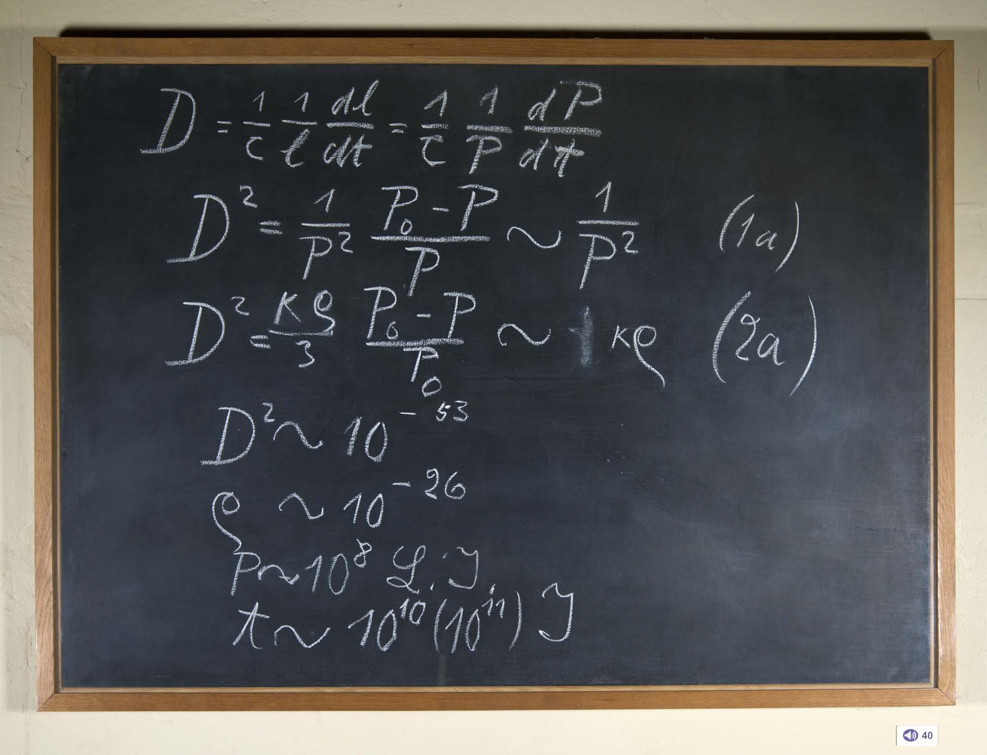 Einstein physics blackboard science experiment