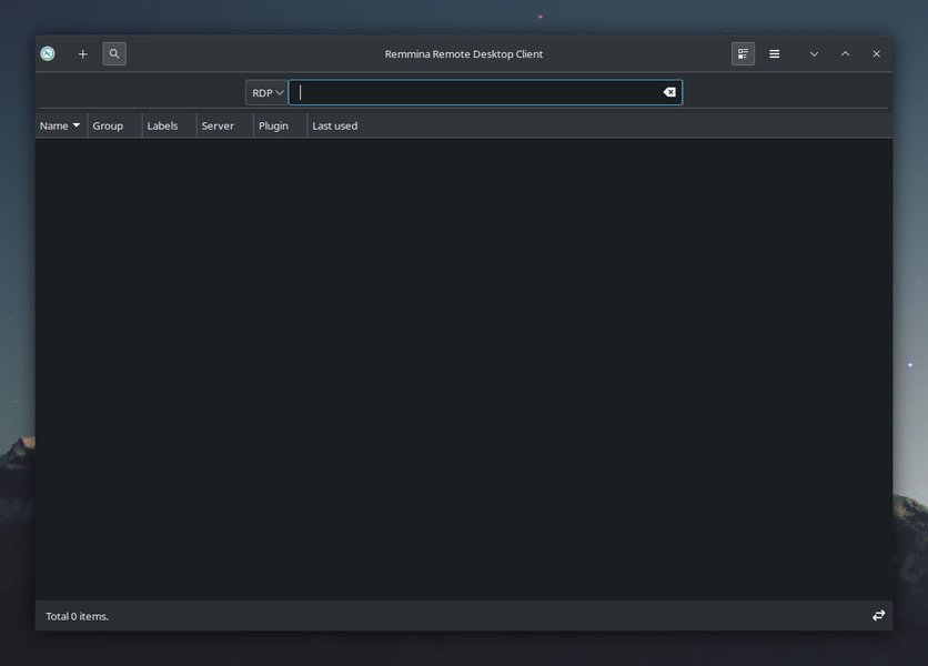 Remmina Interface