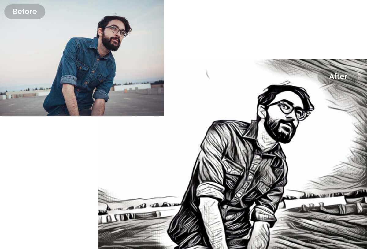 pencil drawing editing tool