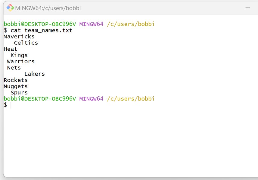 Example showing leading spaces being removed from a string