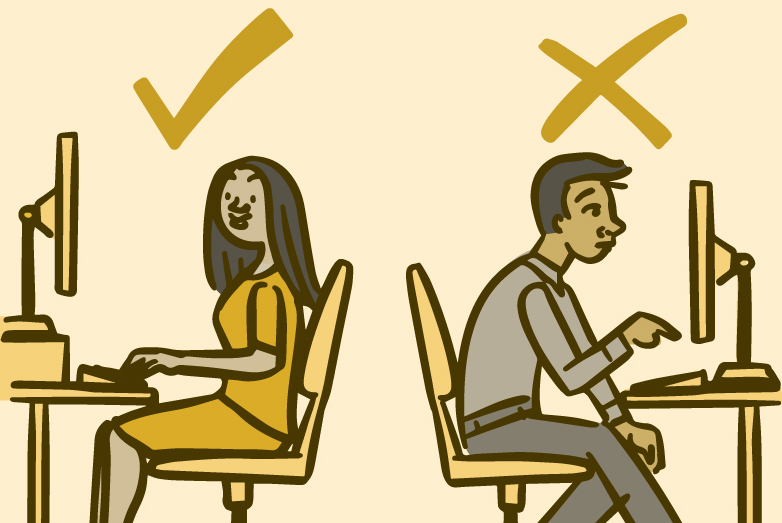 electronic device, posture study, academic research