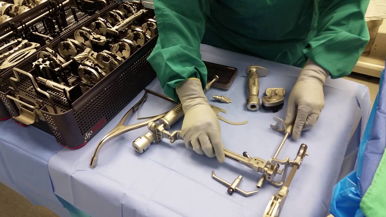surgical instruments knee implant operation