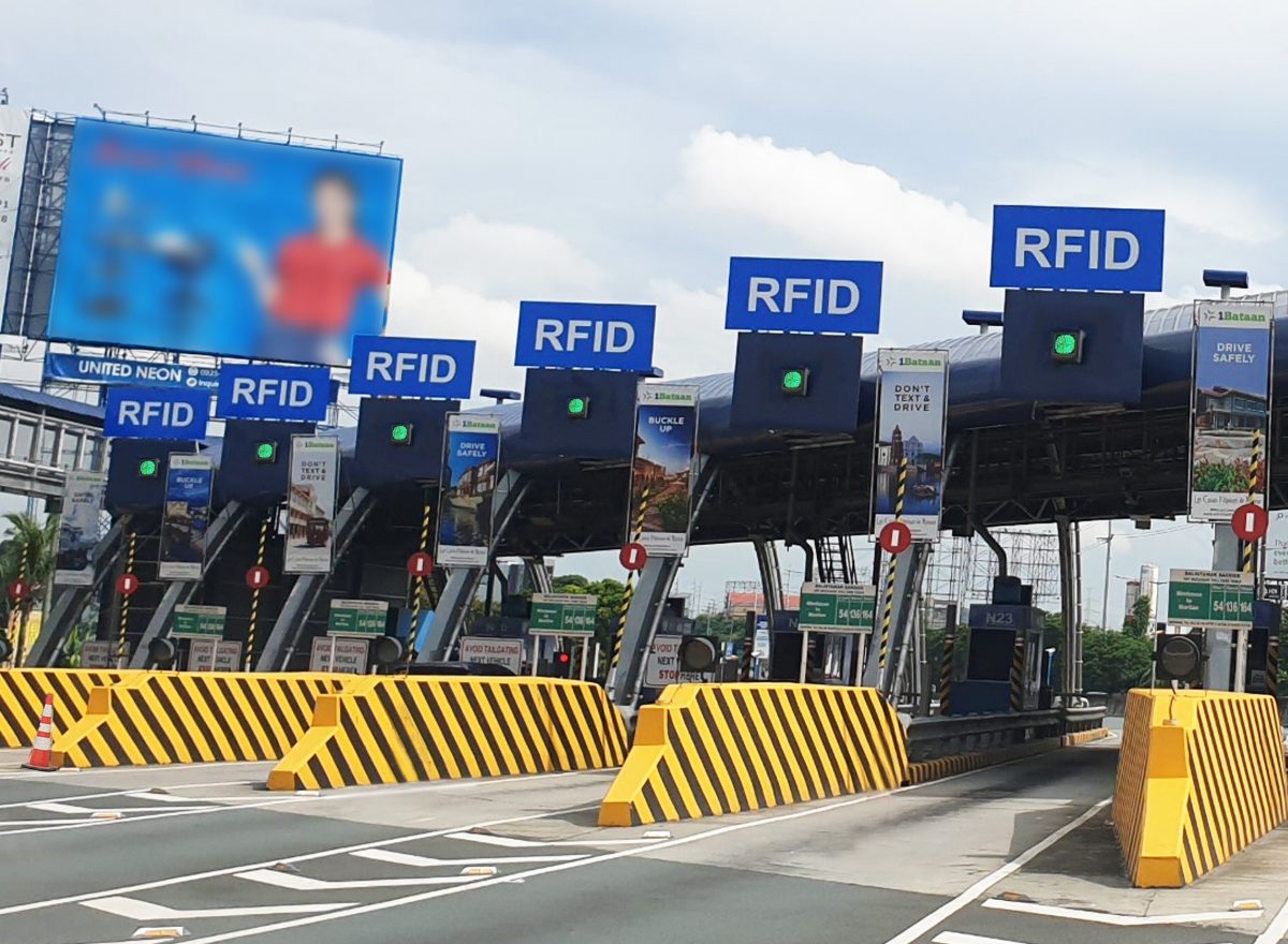 Philippines expressway RFID toll booth
