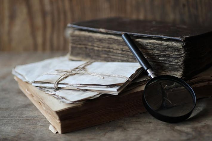 landscape, old books, academia, journalism tools