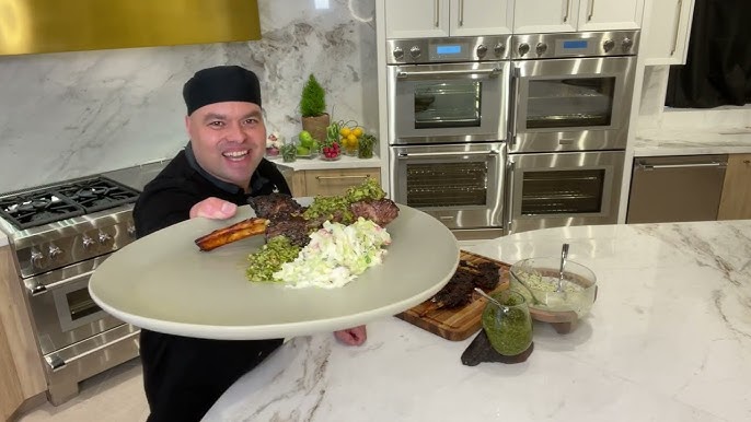 cooked ribs in kitchen with steam oven
