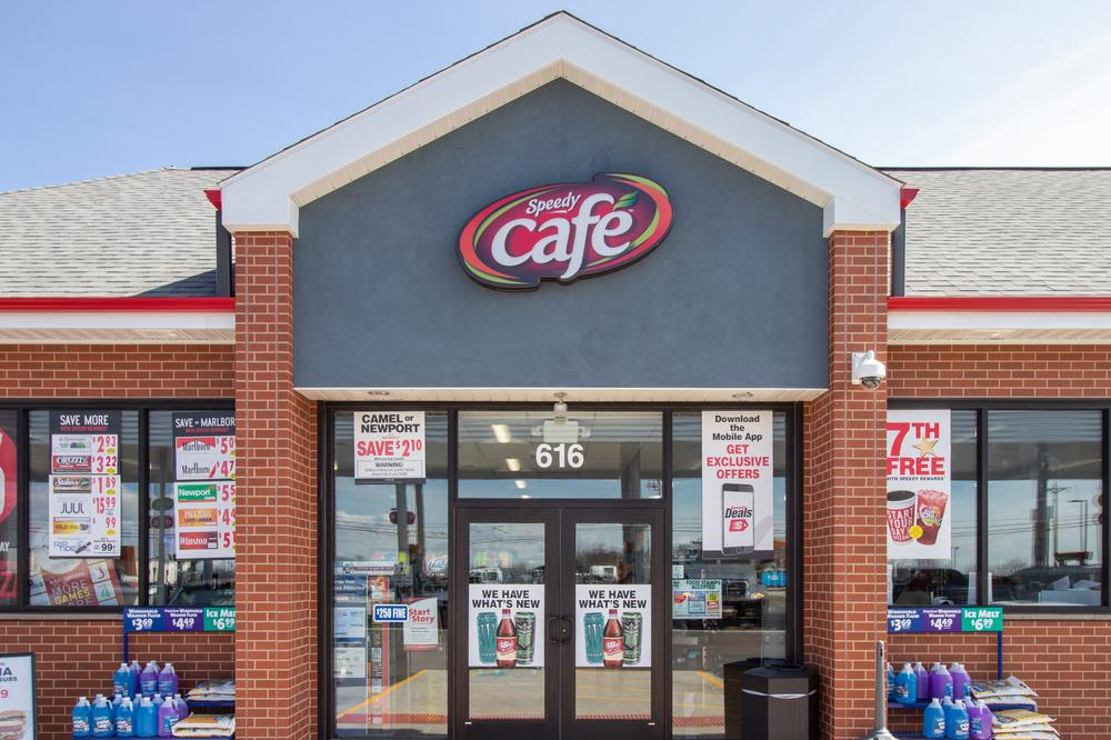 modern sales store exterior