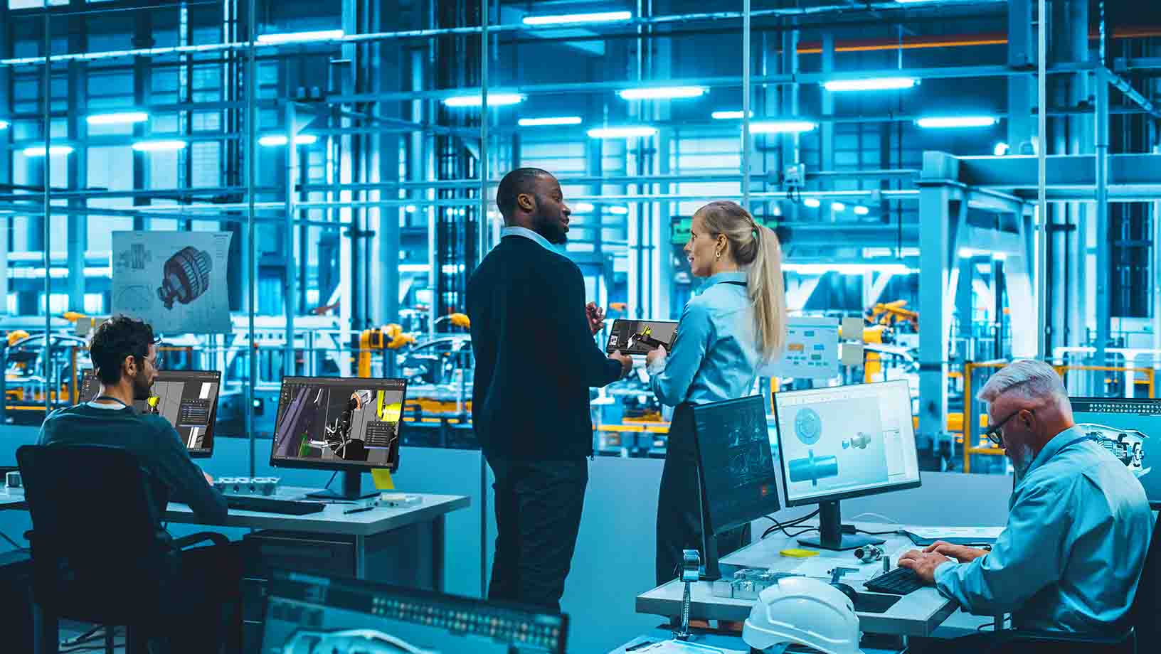 technology market scene